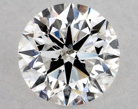 GIA 1.00 Carat F-I1 Very Good Cut Round Diamond