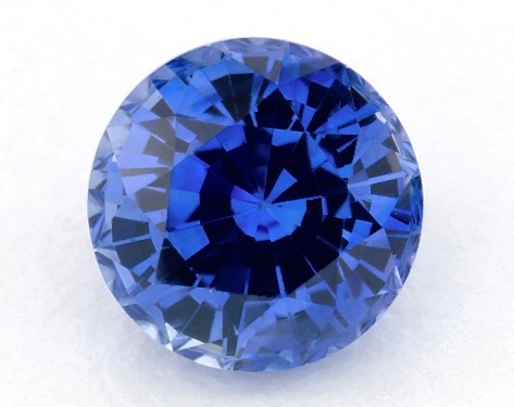 This 1.06 Round Blue Sapphire is sold exclusively by James Allen 