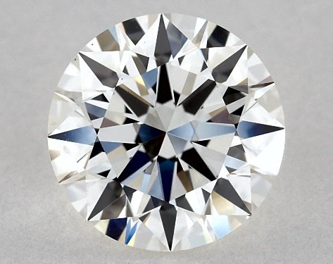 This 1.2 carat round diamond H color VS2 clarity has Excellent proportions and a diamond grading report from IGI
