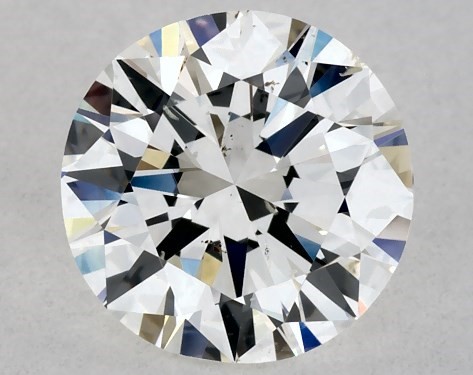 GIA 1.00 Carat H-SI1 Very Good Cut Round Diamond