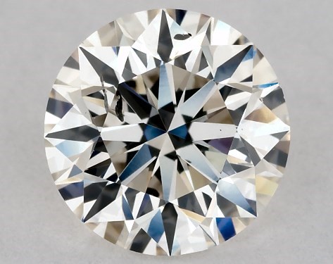 This 1 carat round diamond K color SI2 clarity has Excellent proportions and a diamond grading report from GIA