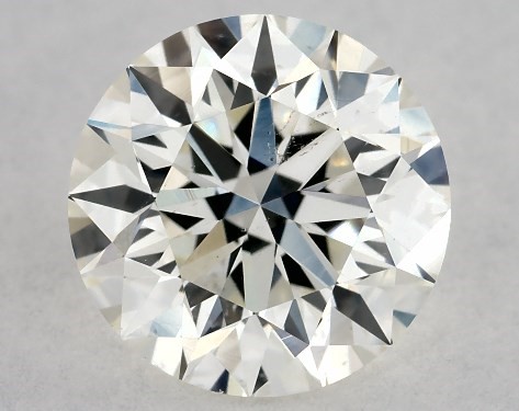 GIA 1.00 Carat J-SI1 Very Good Cut Round Diamond