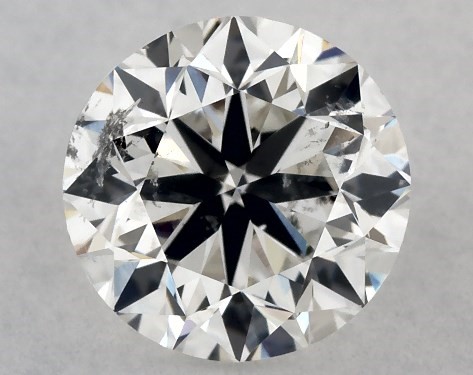 GIA 1.00 Carat H-I1 Very Good Cut Round Diamond