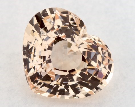 2.06 Carat Heart Natural Yellow Sapphire