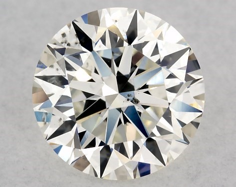 GIA 1.00 Carat J-SI1 Very Good Cut Round Diamond