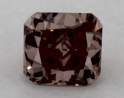 GIA 0.27 Carat Fancy Brown Orange-VS1 Cushion Cut Diamond