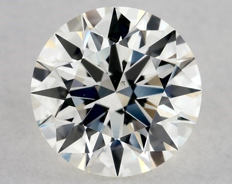 This 0.91 carat round diamond J color VS1 clarity has Excellent proportions and a diamond grading report from GIA