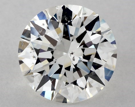 GIA 3.01 Carat H-SI1 Excellent Cut Round Diamond