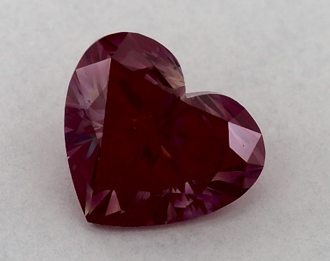 IGI 1.02 Carat Fancy Vivid Purple-VS1 Heart Shaped Lab-Grown Diamond