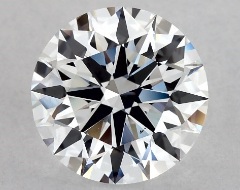 This Lab-Grown diamond 1.84 carat round D color VS2 clarity has Ideal proportions and a diamond grading report from IGI