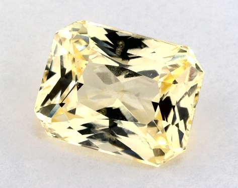 2.04 Carat Radiant Natural Yellow Sapphire