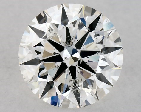 This 1.07 carat round diamond G color I1 clarity has Excellent proportions and a diamond grading report from GIA