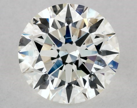 This 1 carat round diamond J color SI2 clarity has Excellent proportions and a diamond grading report from GIA