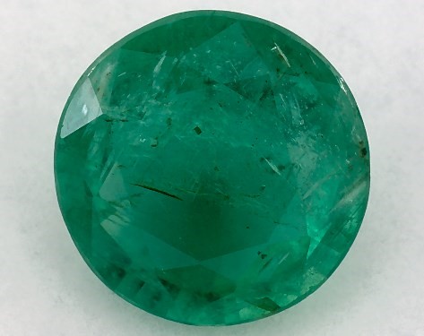 2.03 Carat Round Natural Green Emerald