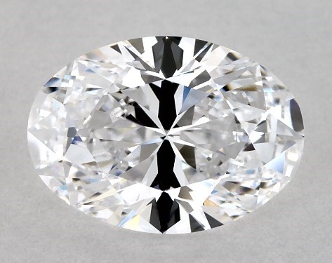 This 1.4 carat oval diamond D color IF clarity has Ideal proportions and a diamond grading report from GIA
