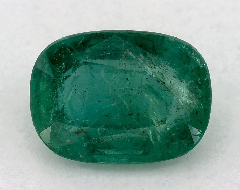 2.65 Carat Cushion Natural Green Emerald