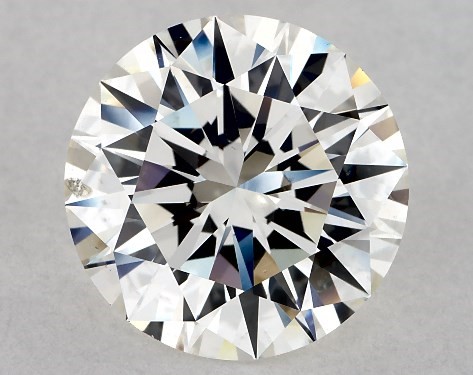 GIA 4.09 Carat H-SI1 Excellent Cut Round Diamond