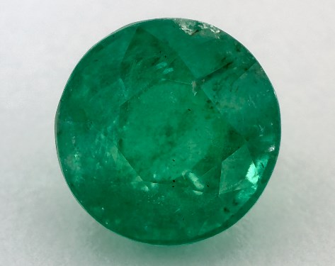 4.33 Carat Round Natural Green Emerald