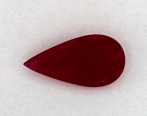 2.43 Carat Pear Natural Ruby