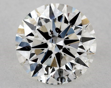 GIA 1.08 Carat H-SI2 Excellent Cut Round Diamond