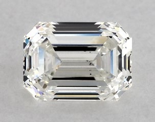 GIA 0.86 Carat H-VS2 Very Good Cut Emerald Diamond