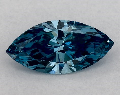 IGI 0.29 Carat Fancy Vivid Blue-VS1 Marquise Cut Lab-Grown Diamond