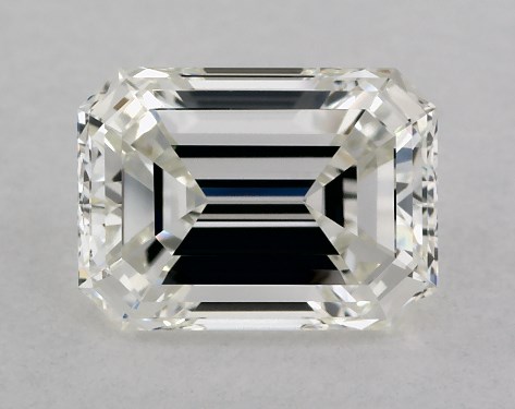 This 1.08 carat emerald diamond I color IF clarity has Good proportions and a diamond grading report from GIA