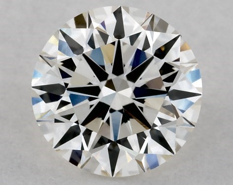 This 0.75 carat round diamond I color VVS1 clarity has Excellent proportions and a diamond grading report from IGI