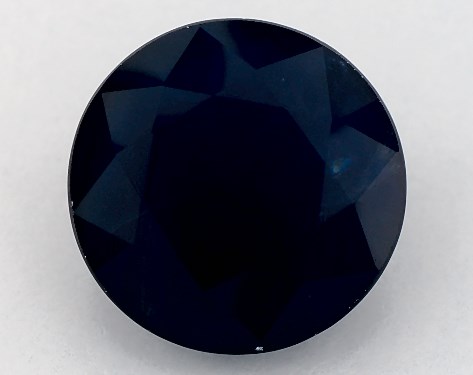 4.90 Carat Round Natural Blue Sapphire
