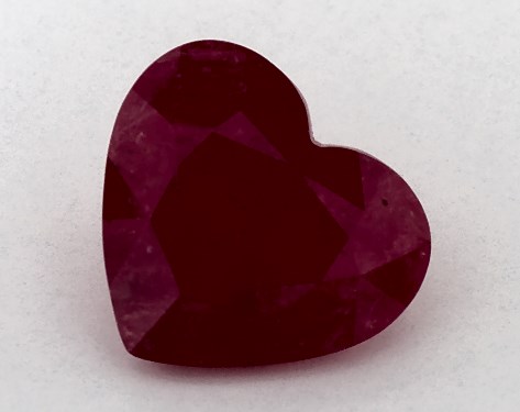 3.81 Carat Heart Natural Ruby