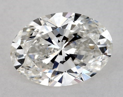 This Lab-Grown diamond 1.63 carat oval F color VS1 clarity has Ideal proportions and a diamond grading report from GIA