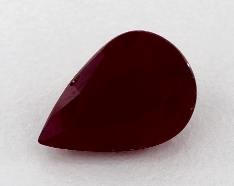 3.46 Carat Pear Natural Ruby