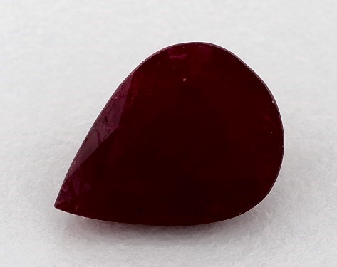 3.39 Carat Pear Natural Ruby