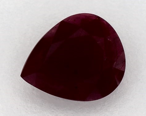 3.46 Carat Pear Natural Ruby