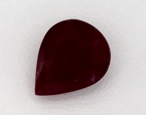 3.48 Carat Pear Natural Ruby