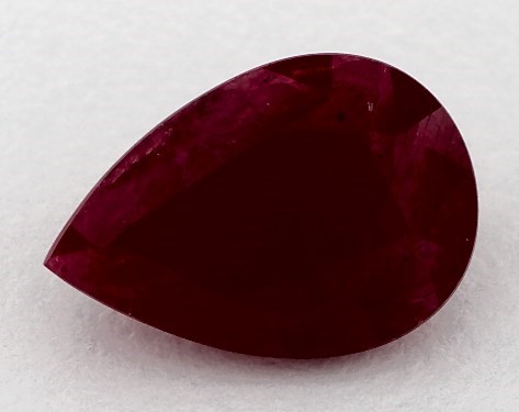 3.94 Carat Pear Natural Ruby