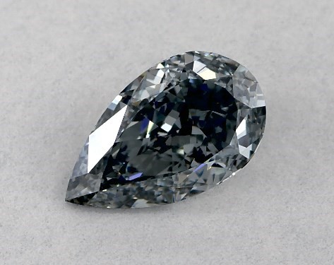 GIA 0.45 Carat Fancy Grayish Blue-VVS2 Pear Shaped Diamond