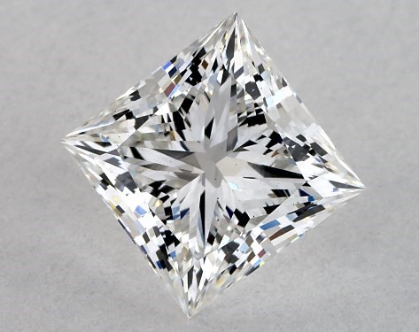 GIA 1.55 Carat E-VS1 Ideal Cut Princess Lab-Grown Diamond