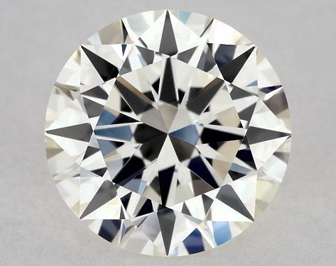 This 1 carat round diamond K color VVS1 clarity has Excellent proportions and a diamond grading report from GIA