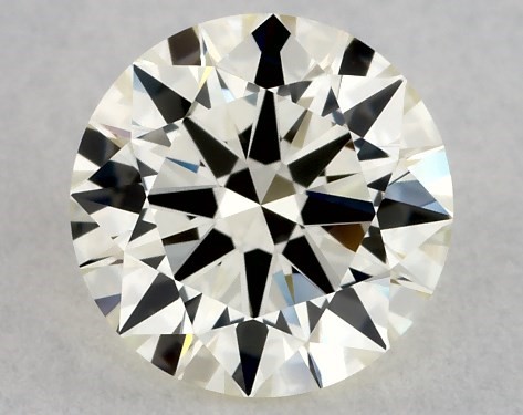 This 0.75 carat round diamond M color IF clarity has Excellent proportions and a diamond grading report from GIA