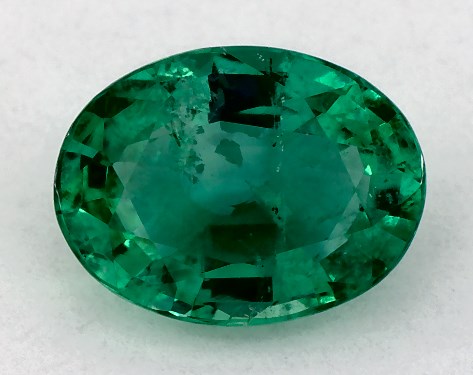 This 0.98 Oval Green Emerald is sold exclusively by James Allen 