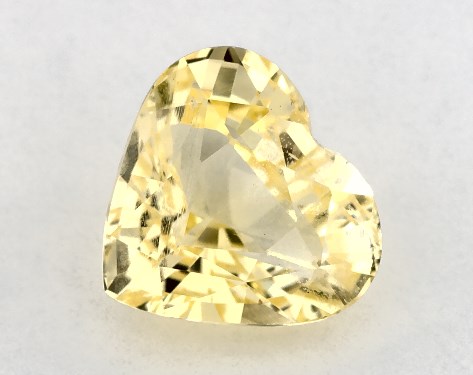 2.00 Carat Heart Natural Yellow Sapphire