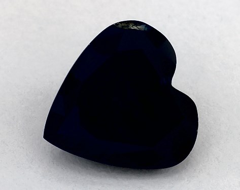 2.86 Carat Heart Natural Blue Sapphire