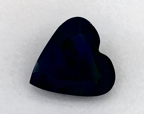 2.12 Carat Heart Natural Blue Sapphire