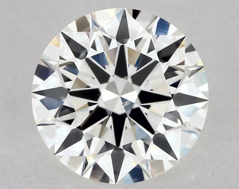 GIA 1.03 Carat H-SI1 True Hearts<sup>TM</sup> Cut Round Diamond