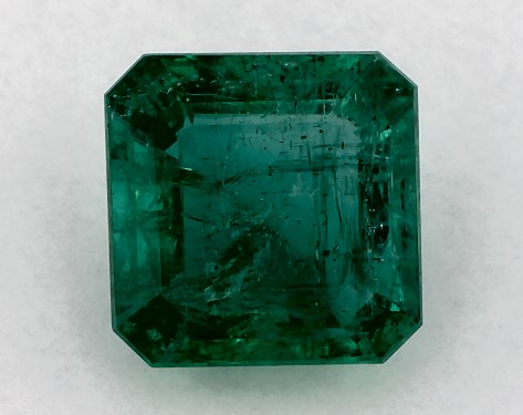 2.03 Carat Asscher Natural Green Emerald