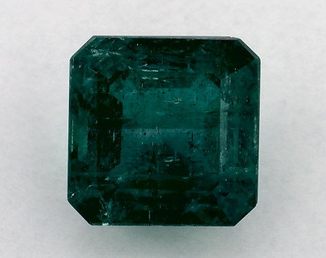 3.75 Carat Asscher Natural Green Emerald