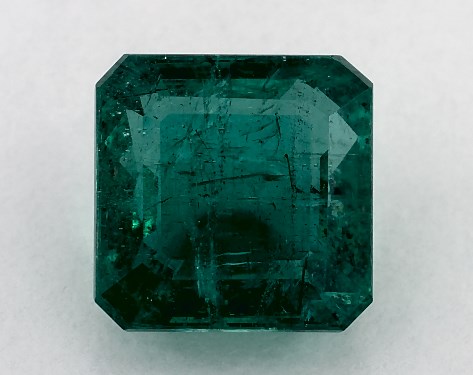 5.56 Carat Asscher Natural Green Emerald
