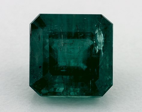 6.24 Carat Asscher Natural Green Emerald