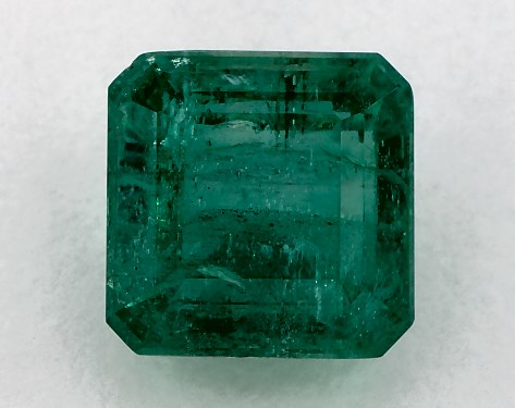 2.93 Carat Asscher Natural Green Emerald